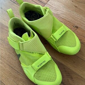 Nike Women's Neon Green Superrep Cycling Shoes 9.5